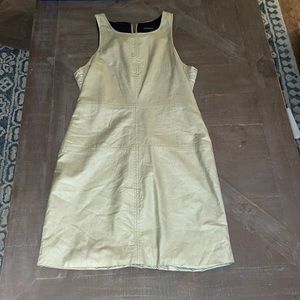 Mink pink metallic gold mini dress!